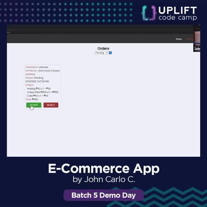 Ecommerce project by JC
