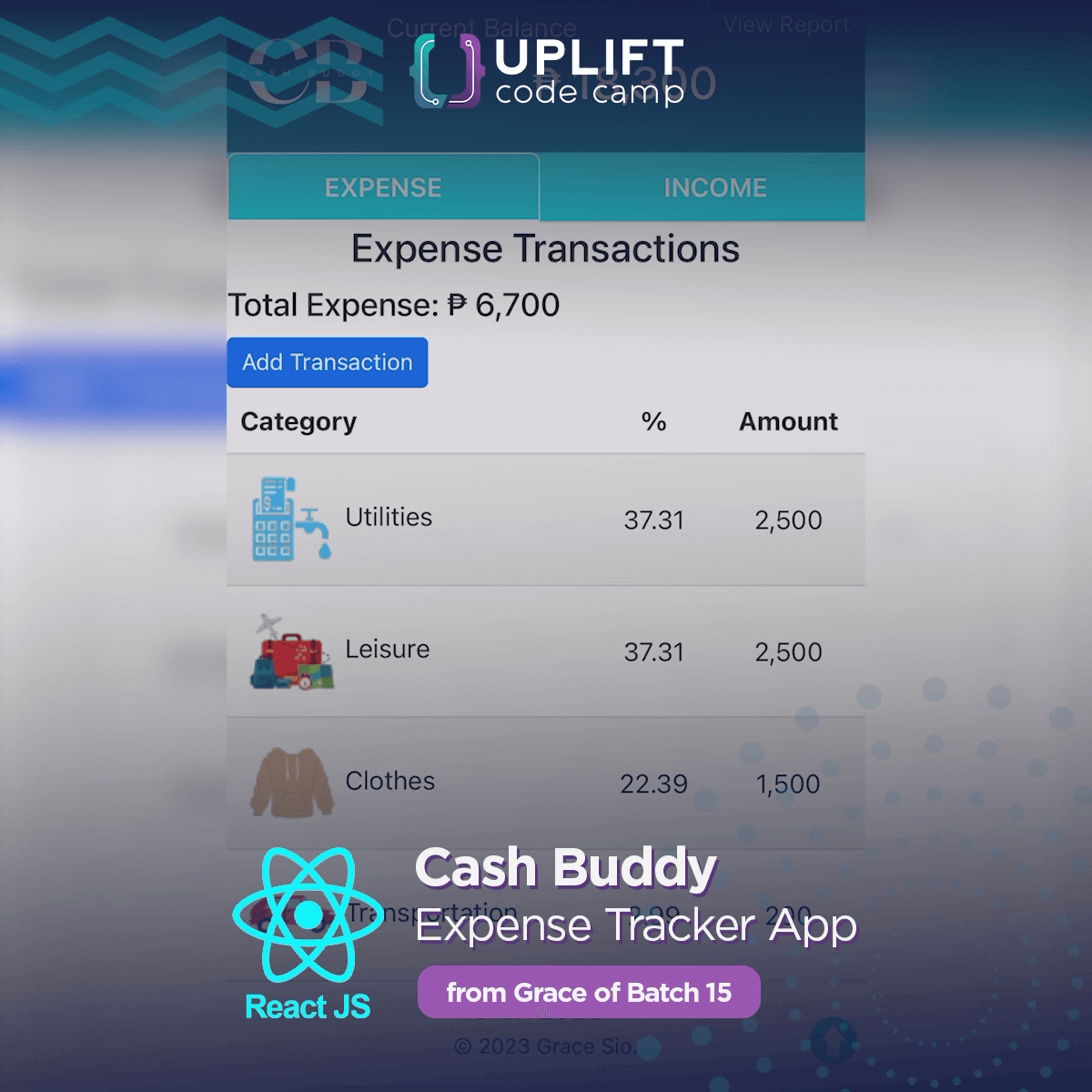 Cash Buddy Reactjs App
